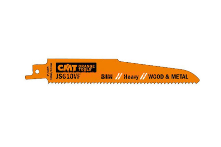 Пилки сабельные по дереву и металлу (150 мм; шаг зубьев 3.2-5 мм) 5 шт. CMT JS610VF-5 Пилки сабельные по дереву и металлу (150 мм; шаг зубьев 3.2-5 мм) 5 шт. CMT JS610VF-5