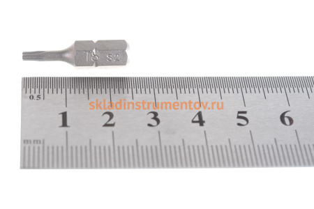 Вставка-бита 1/4"DR TORX, T8, 25 мм Ombra 514308
