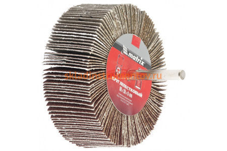 Круг лепестковый (80x30x6 мм; P150) для дрели MATRIX 74147