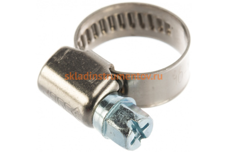 Хомуты Зубр ЭКСПЕРТ нерж. сталь накатная лента 9мм 10-16мм 5шт 3787-10-16