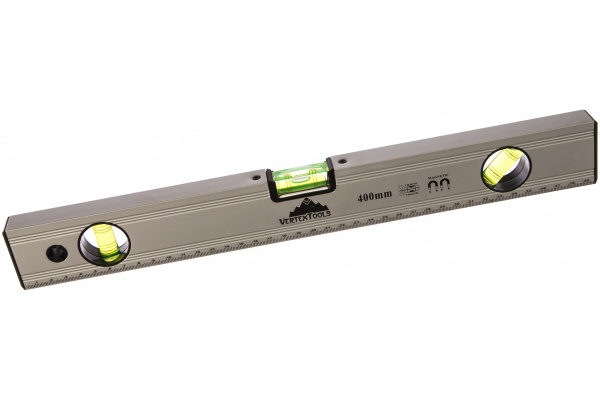 Алюминиевый уровень Vertextools 400мм 3033-400