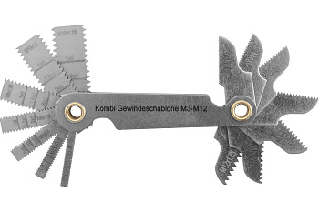 Набор комбинированных резьбовых шаблонов Thorvik 14 предметов PG14SC 52876