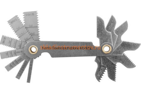 Набор комбинированных резьбовых шаблонов Thorvik 14 предметов PG14SC 52876