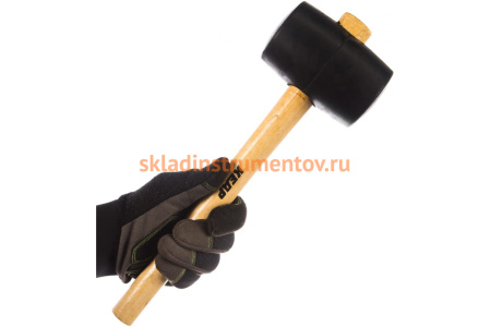Резиновая киянка (75 мм/680 г, деревянная ручка) КЕДР 075-7568 28352