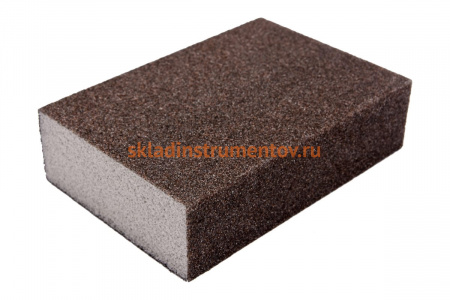 Губка абразивная для шлифования 68х100х25 мм P100 Vorel 08290