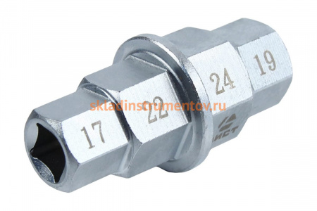 Насадка для передней оси мотоцикла 17х19х22х24мм, привод 3/8 AIST 00-00015710