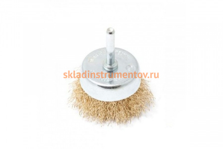 Кордщетка чашеобразная латунная 50 мм, в блистере ROCKFORCE RF-BCR002