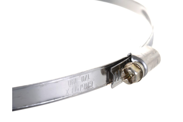 Хомуты СИБРТЕХ нержав.сталь, стандартное болтовое крепление 170-190мм 25шт/уп, ширина 9мм 47596