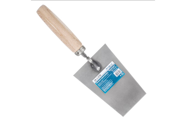 Кельма каменщика (трапеция, 140x60 мм, углеродистая сталь, дерев. рукоятка) РемоКолор 28-1-078