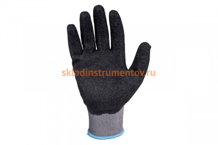 Защитные перчатки с рельефным латексным покрытием Jeta Safety 12 пар JL061/XL