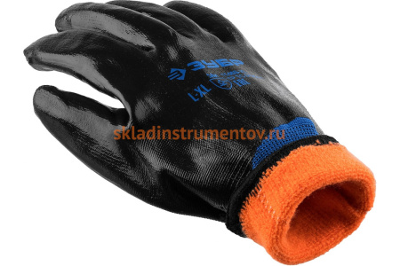 Утепленные перчатки ЗУБР Арктика, двухслойные, размер L-XL, 11469-XL Утепленные перчатки ЗУБР Арктика, двухслойные, размер L-XL, 11469-XL