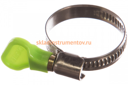 Металлические хомуты СИБРТЕХ, элемент крепления с формой ключа, 20-35мм, 2 шт 47652