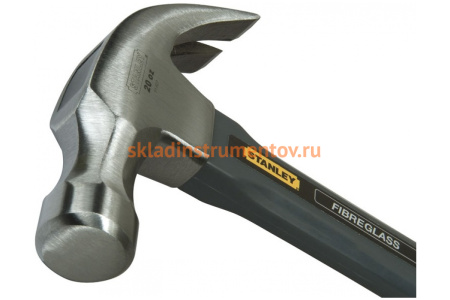 Молоток 570г / 20Oz Stanley Grey Fiberglass Curve Claw 1-51-628