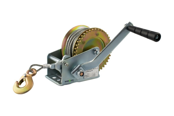 Барабанная лебедка (г/п 550кг, канат 15м) EURO-LIFT WH12-15А 0015601