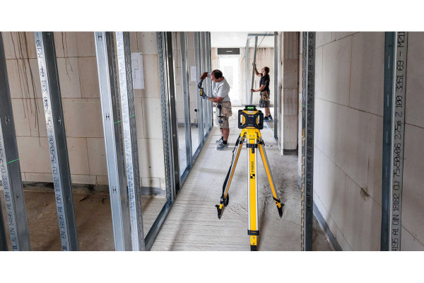 Ротационный лазерный нивелир STABILA LAR 160G REC160 RG, визирная пластина 19240