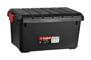 Автомобильный пластиковый ящик со съемной крышкой 24" Зубр МАСТЕР 38184-24