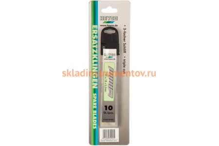 Лезвия для канцелярских ножей HEYCO HE-01664101000