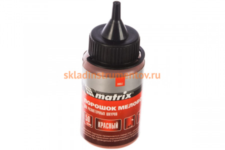 Меловой красный порошок 50 г, для разметочных шнуров MATRIX 84857