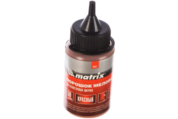 Меловой красный порошок 50 г, для разметочных шнуров MATRIX 84857