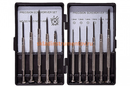 Набор цельнометаллических отверток Stayer STANDARD для точных работ, 11 предметов 2560-H11_z01