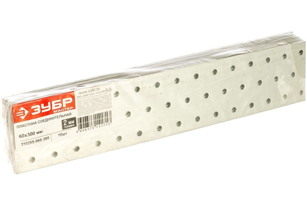 Соединительная пластина 60х300мм, 10шт Зубр МАСТЕР 310255-060-300