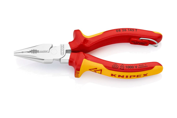 Пассатижи удлиненные со страховочным креплением 145 мм KNIPEX KN-0826145T