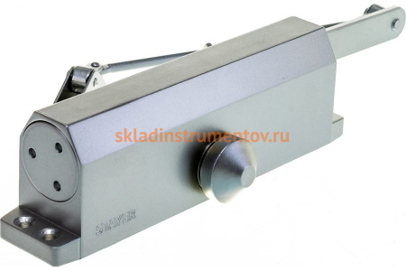 Дверной доводчик для дверей массой до 100 кг STAYER цвет серебро 37915-100