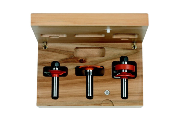 Комплект фрез для мебельного фасада со стеклом (3 шт; 41.5х20.6 мм; хвостовик 12 мм) CMT 955.803.11