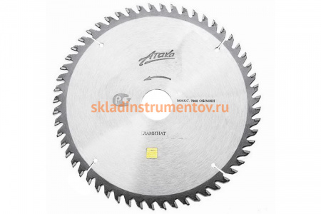 Диск пильный (250 мм; 80T; 32 мм) по ламинату и дсп профи АТАКА 8078260