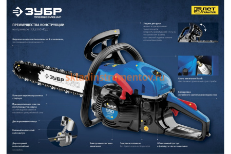 Бензопила Зубр ПБЦ-380 35П