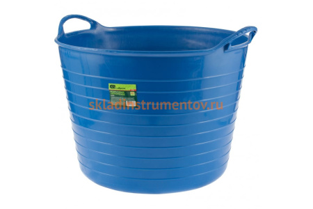 Гибкое сверхпрочное ведро СИБРТЕХ 40л, синее 67508
