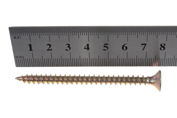 Универсальные саморезы СУ-Ж ЗУБР, 80 х 6.0 мм, 8 шт, желтый цинк, 300396-60-080