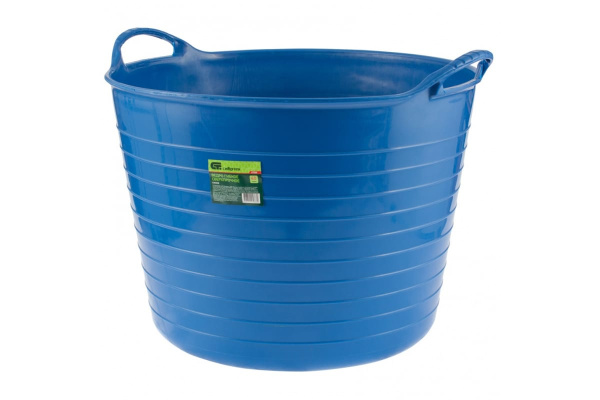 Гибкое сверхпрочное ведро СИБРТЕХ 40л, синее 67508