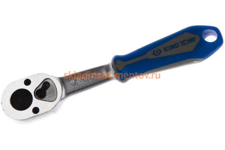 Флажковая трещотка с фиксатором 1/4", 140мм, 24 зубца KING TONY 2779-55G