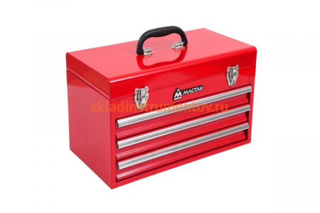Ящик инструментальный 3 полки, красный МАСТАК 511-03380R