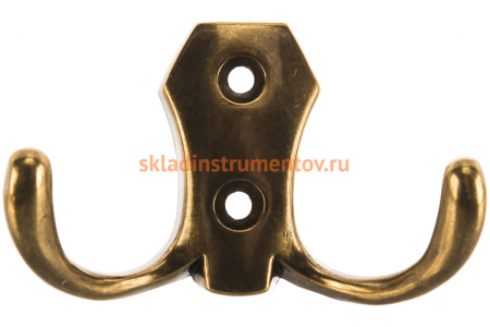 Мебельный крючок JET Валенсия 585 двухрожковый, ант.бронза CQ585Z.002BA99