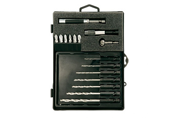 Набор биты+сверла+зенкер в пластиковом футляре NAREX 850200