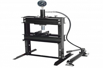 Настольный гидравлический пресс с манометром и выносным насосом ROCKFORCE 12т RF-12001