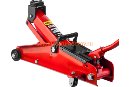 Гидравлический подкатной домкрат STAYER "RED FORCE", 3т, 135-400мм,  43154-3