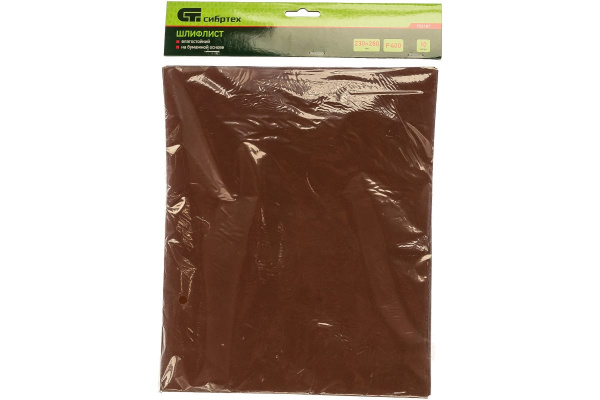 Лист шлифовальный на бумажной основе (10 шт; 230х280 мм; P 400) СИБРТЕХ 756187