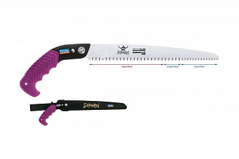 Пила с прямым полотном с переменным шагом в чехле, с поясным креплением SAMURAI GSW-270-LMH