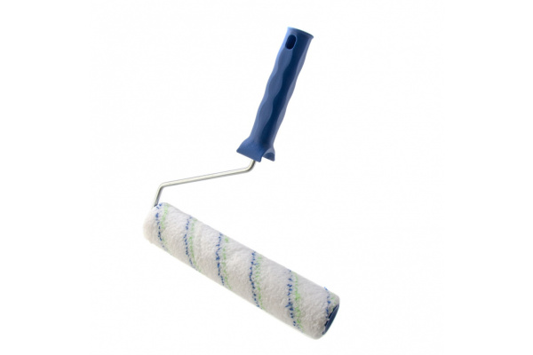 Валик Сибртех Водные краски, 250 мм, ворс 12мм, D - 36 мм, D ручки - 6 мм, полиэстер 80193