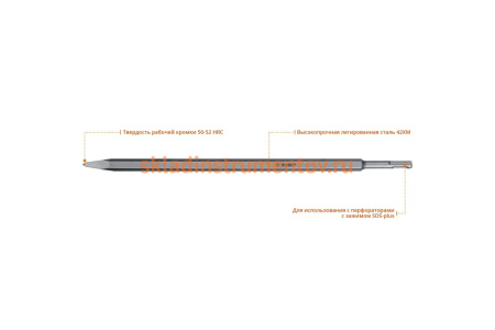 Зубило пикообразное SDS-plus ПРОФ. Зубр 29361-00-400_z01