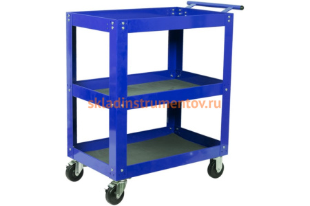 Открытая тележка, 3 полки, синяя МАСТАК 520-33720B