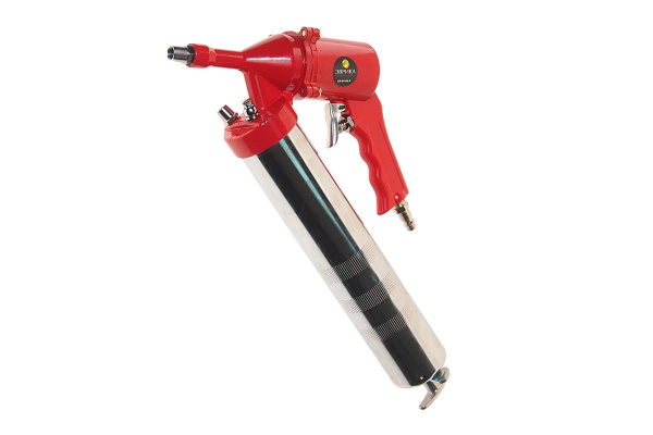 Пневматический солидолонагнетатель 500 мл/картридж 470мл max 400 бар с дополнительным комплектом ЭВРИКА ER-84106-5