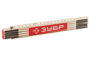 Складной усиленный деревянный метр 2м Зубр "ЭКСПЕРТ" 3424-2_z01