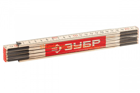 Складной усиленный деревянный метр 2м Зубр "ЭКСПЕРТ" 3424-2_z01