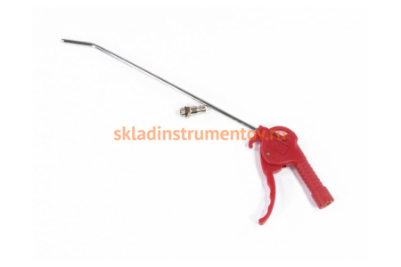 Пневматический продувочный пистолет с удлиненным изогнутым соплом MATRIX 270 мм 57334