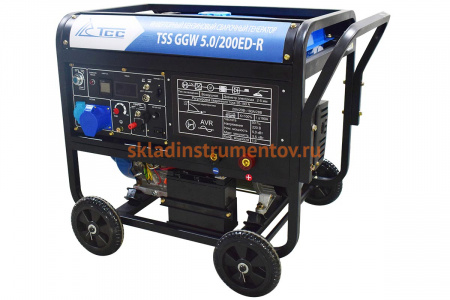 Инверторный бензиновый сварочный генератор ТСС GGW 5.0/200ED-R 022957