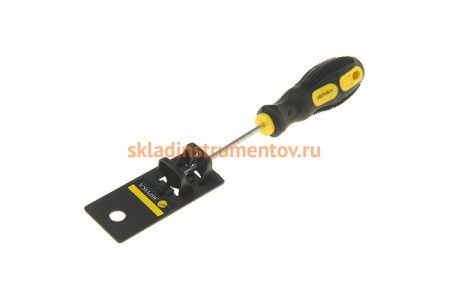 Отвертка TORX T10х75мм 3мм магнитная с противоскользящей ручкой с держателем ЭВРИКА ER-7DT-01H